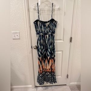 Colorful Maxi Dress- Size Large